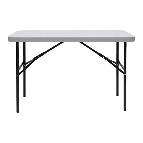 Vista 14 de Iceberg IndestrucTable Too - Mesa plegable de resina para banquetes, 24 x 48 pulgadas, color carbón
