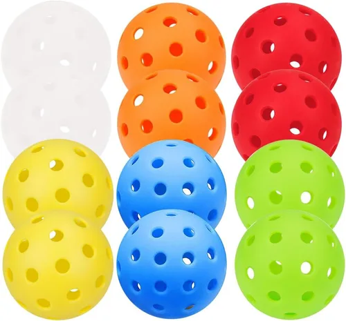 Vista 46 de Paquete de 6 pelotas de pickleball deportivas para exteriores - 40 pelotas de pickleball - Bolas de pickleball de EE. UU. aprobadas por USAPA