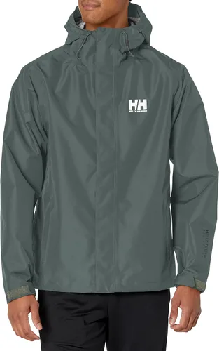 Vista 34 de Helly-Hansen Seven J - Chaqueta impermeable resistente al viento transpirable para hombre Sorbete de naranja 320