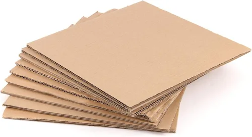 Vista 4 de ZOENHOU 30 hojas de cartón corrugado de 12 x 12 x 1/4 pulgadas, insertos de cartón de una sola pared de 5 capas, separadores cuadrados de cartón