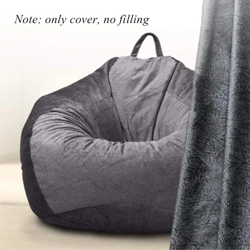 Vista 3 de Funda para sofá sin relleno, para exteriores e interiores, suave, para adultos y niños, Beige, L