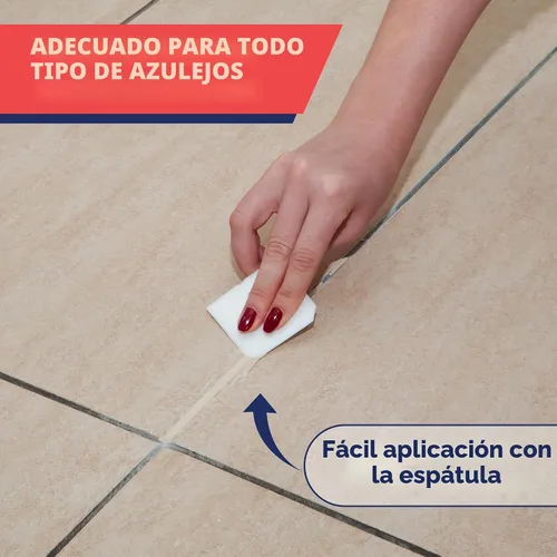 Vista 6 de ZippySolve Kit de reparación de lechada para azulejos, azulejos de Beige