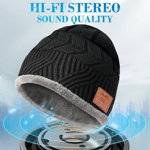 Vista 4 de Gorro Bluetooth para hombres, adolescentes y niños, ideas de regalo