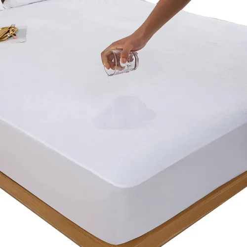 Vista 2 de Protector de colchón impermeable para litera de RV de 30 x 75 pulgadas para cama individual estrecha o colchón de caravana, suave y silencioso