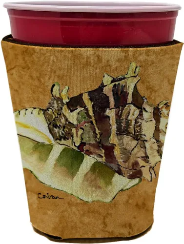 Vista 11 de Caroline's Treasures 8658CC - Funda plegable para bebidas o botellas, contenedor plegable con aislamiento para latas o botellas, multicolor Shells