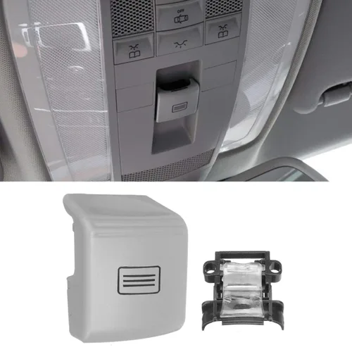 Vista 8 de Jaronx - Cubierta de botón para interruptor de ventana de techo corredizo para Mercedes-Benz C/E/CLS Class