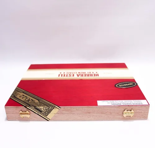 Vista 7 de Herrera Esteli Lancero Habano - Caja vacía de madera para cigarros (10 x 8 x 1.25 pulgadas)