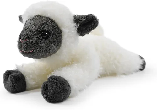 Vista 10 de Animal de peluche realista de 8 pulgadas para niños, con postura acostada, peluche para niños y niñas, adultos, cumpleaños, abrazo, enseñanza