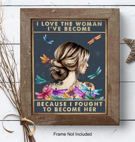 Vista 8 de Arte de pared inspirador con citas positivas, tamaño grande de 11 x 14 pulgadas, citas inspiradoras, póster motivacional para decoración de pared