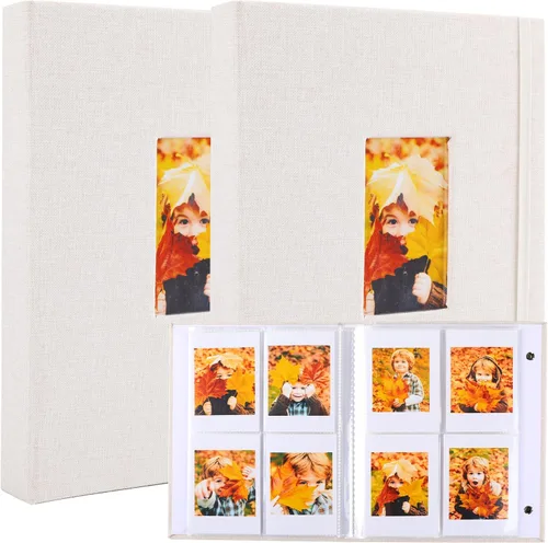 Vista 19 de Polaroid - Álbum de fotos, pequeño libro de imágenes con capacidad para 280 fotos, libro de recuerdos azul para imágenes de 2 x 3 pulgadas, álbum