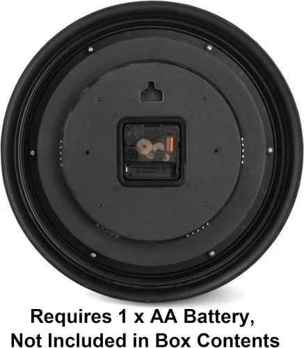 Vista 5 de ZENFUN Reloj de pared rústico de 12 pulgadas, reloj de pared silencioso sin tictac, funciona con pilas, decoración de pared de estilo rústico