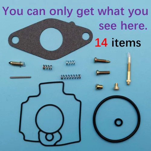 Vista 2 de Kit de reparación de carburador de carbohidratos compatible con John Deere cortacésped tractor 345 425 445 FD620D FD620 Motor MIA11386 MIA12362