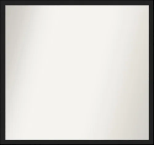 Vista 69 de Amanti Art Espejo de baño negro para sobre fregadero, 22 x 22 pulgadas, espejo de tocador cuadrado estrecho negro Avon, marco de madera casual