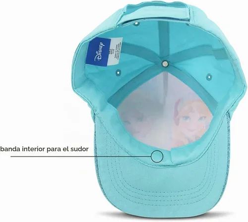 Vista 5 de Disney Gorra de béisbol de Frozen para niñas, sombrero de cola de caballo de Elsa y Anna para niñas, sombrero de Frozen para niñas pequeñas