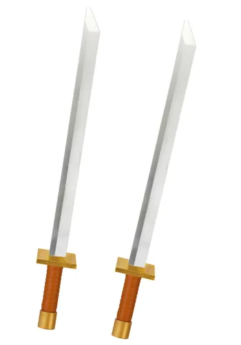 Vista 5 de Prop de Espadas Katana de Leonardo para Cosplay de Teenage Mutant Ninja Turtles Multicolor