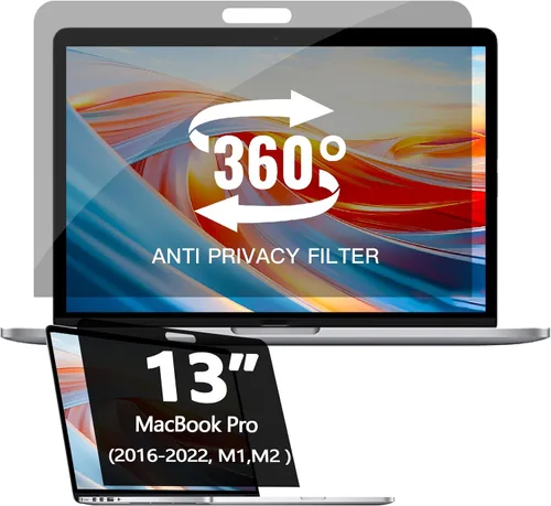 Vista 25 de Pantalla de privacidad magnética colgante de 21.5 pulgadas para monitor de pantalla ancha de 16:9, pantalla de privacidad extraíble, antirreflejos