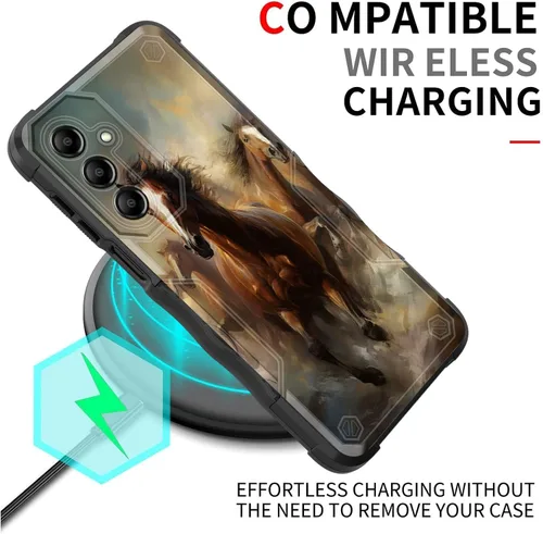 Vista 600 de Funda para Galaxy A14 5G, [Doble Capa][Protección contra Caídas de Grado Militar de 10 Pies] [Antideslizante] Funda Resistente a Prueba de Golpes