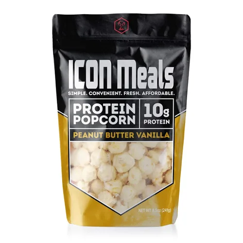 Vista 11 de ICON Meals Palomitas de maíz con alto contenido de proteínas, todo natural, Air Popped, cero azúcar añadido, 0.35 onzas de proteína, 1 bolsa