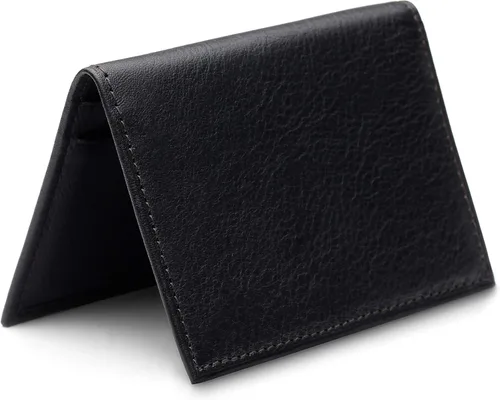 Vista 2 de Bosca Estuche para tarjetas de llamadas para hombre, Negro