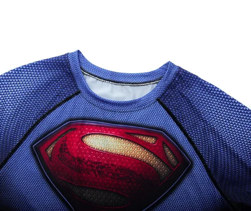 Vista 3 de Beilier Camiseta Super-Hero de compresión casual y deportiva.