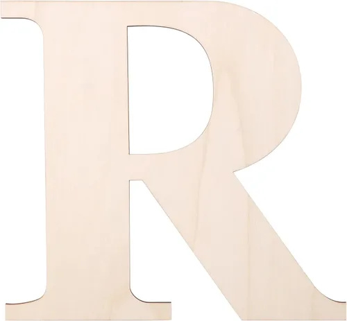 Vista 9 de Letra de madera de 12 pulgadas, letras de madera para decoración de pared, letras de madera sin terminar en blanco de 1/5 pulgadas para decoración