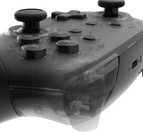 Vista 5 de eXtremeRate Clicky Hair Trigger Kit for Nintendo Switch Pro Controller Shoulder Buttons, Custom Flashshot Trigger Stop Flex Cable for Nintendo