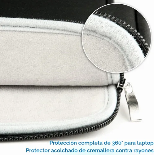 Vista 6 de CCPK Funda para laptop para MacBook Pro de 15 pulgadas, funda acolchada de transporte 2020 2019 2016, compatible con Apple Mac A1990 A1707 15.6 Negro