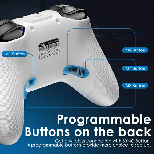 Vista 6 de REDSTORM Controlador inalámbrico para juegos para ventanas de PC, teléfonointerruptorvaporcubierta de vapor, controlador de juegos de computadora