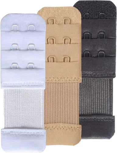 Vista 18 de SAMGU Extensores de brasier para mujer, 2 ganchos, 3 ganchos, 4 ganchos, 5 ganchos, 6 ganchos, correa de extensión de brasier elástica suave 2