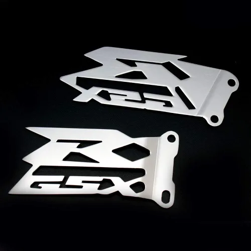 Vista 7 de Placas de Protección de Talonera Compatibles con Suzuki GSX-R 600/750 2006-2016, GSX-R 1000 2003-2016 (Negro)