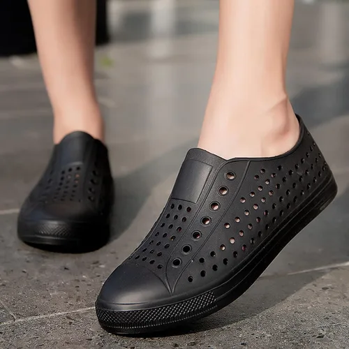 Vista 5 de CERYTHRINA Zapatos de jardín, zuecos de secado rápido, pantuflas para caminar, ligeras, para la lluvia, playa, verano, piscina, zapatos de agua