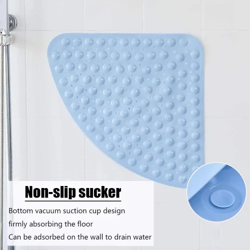 Vista 3 de Tapete de baño antideslizante para bañera y ducha para adultos y niños, tapete de baño, tapete de seguridad con ventosa de PVC