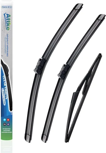Vista 7 de ATTKE Limpiaparabrisas para Todo Clima, 15" + 15" Delanteros y 13" Trasero para Jeep Wrangler 2008-2018, Estilo OE Genuino (3 Limpiaparabrisas)