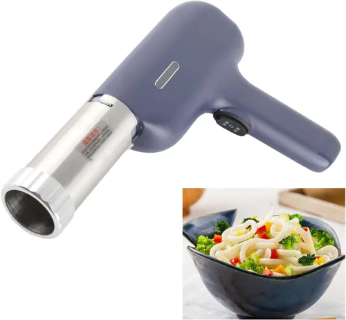 Vista 4 de Máquina de pasta eléctrica de mano, inalámbrica, de acero inoxidable 304 de 40 W, máquina portátil para hacer ramen de fideos para pasta