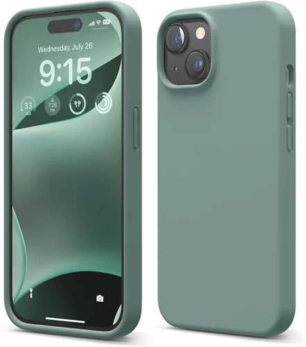 Vista 18 de elago Compatible con Funda para iPhone 15, Funda de Silicona Líquida, Cubierta Protectora de Cuerpo Completo, Resistente a Golpes, Diseño Delgado