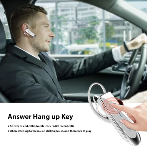 Vista 3 de Bluetooth 5.3 Headset Compatible with Ultimate Ears Boom 3 Wireless Earpiece, IPX5 Waterproof, Dual Microphones, Noise Reduction, 60 Days Standby +