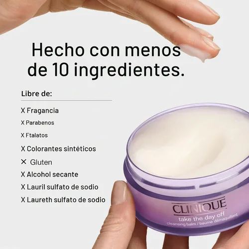Vista 7 de Clinique Take The Day Off Cleansing Balm Makeup Remover Dissolves Face + Eye Makeup and Sunscreen For All Skin Types