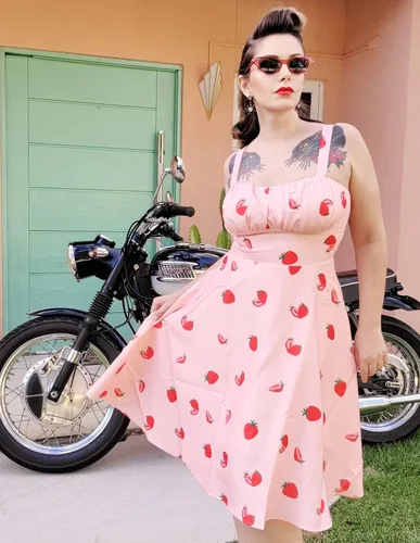 Vista 8 de Belle Poque - Vestido vintage sin mangas, para mujer, diseño floral, fruncido, lindo, acampanado, con vuelo, largo por debajo de la rodilla