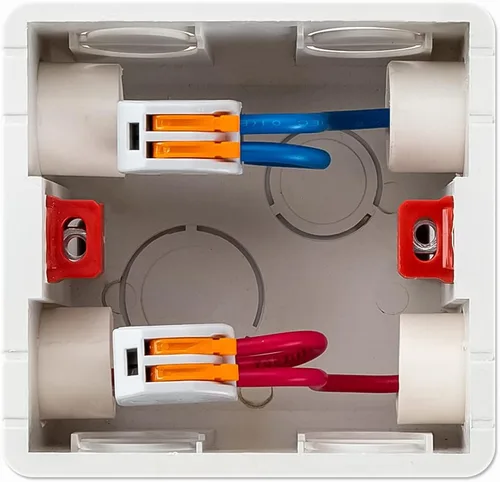 Vista 7 de 50 conectores de cable de palanca, conectores de empalme compactos para cables flexibles trenzados sólidos (2 conductores-naranja)