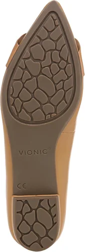 Vista 4 de Vionic Zapatos planos de ballet Arielle para mujer, con puntera puntiaguda, que incluyen una plantilla de soporte de arco integrada que corrige