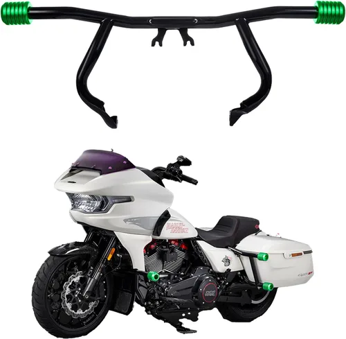 Vista 18 de Advanblack Protector de motor 2009-2026 plano Protek rendimiento delantero alto paso barra de choque para Harley Touring Street Glide Road King Rojo