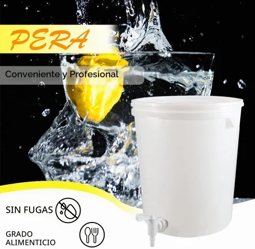 Vista 5 de Paquete de 2 cubos de embotellado con espita de plástico, espita de repuesto para cerveza o refrescos caseros