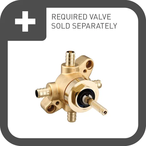 Vista 2 de Moen UTS23005BN Arris 1-Handle M-CORE Transfer Valve Trim Kit, Valve Required, Brushed Nickel
