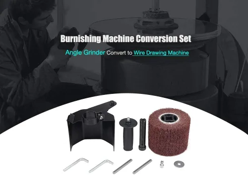 Vista 2 de Juego de máquina pulidora de pulido multifuncional de 0.394 in/0.551 in, accesorios de conversión con rueda de lijado para amoladora angular 115