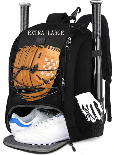 Vista 15 de MATEIN Mochila de Béisbol, Bolsa de Bate de Sóftbol con Compartimento para Zapatos para Jóvenes, Niños y Adultos, Bolsa de Béisbol Ligera con Gancho