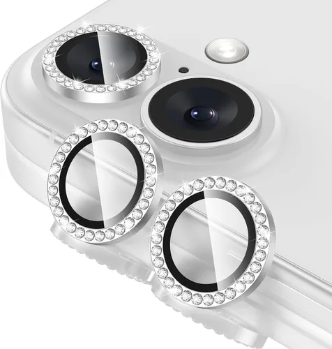 Vista 20 de Tensea Protector de Lente de Cámara para iPhone 13 mini/iPhone 13, Cubierta de Cámara de Vidrio Templado 9H Protector de Pantalla Anillo Individual