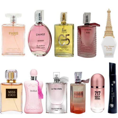 Vista 8 de A CENTER Perfume para mujer de 3.4 onzas líquidas, cada Eau de Parfum Spray fragancia de larga duración con aroma aleatorio para uso diurno e