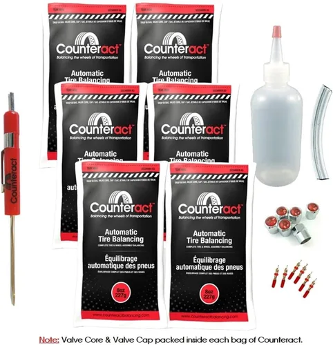Vista 5 de Counteract DIYK-3 - Kit de cuentas de equilibrio de neumáticos y ruedas, neumáticos ligeros para camiones, (4) bolsas de cuentas de bricolaje de 3