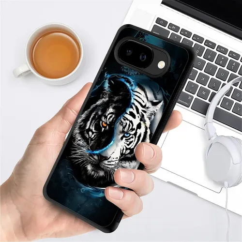 Vista 1889 de Compatible con Google Pixel 4A 5G Mobile Case Creative Acrylic Panel trasero Silicona Protección Grip especialmente diseñado para Google Pixel 4A 5G