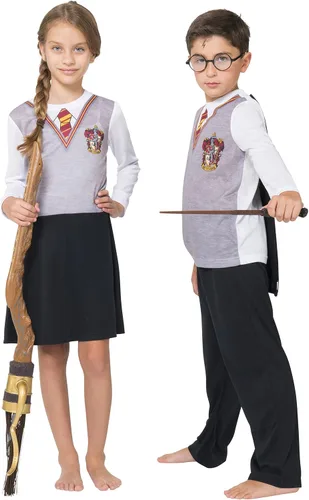 Vista 3 de Intimo uniforme de Gryffindor de Hermoine, colección de Harry Potter, talla SL, para niña.